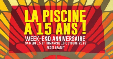 Affiche du Week-End des 15 ans du Musée de La Piscine de Roubaix
