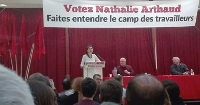 Arthaud élections présidentielles travailleurs lutte ouvrière gauche meeting Lille