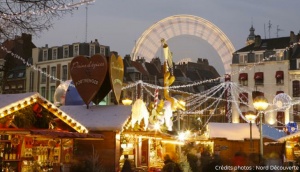 Noel marche rihour lille commerçants grande roue fetes fin annee nouvel an hiver