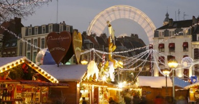 Noel marche rihour lille commerçants grande roue fetes fin annee nouvel an hiver
