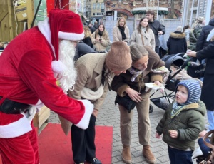 Père Noël avec enfant