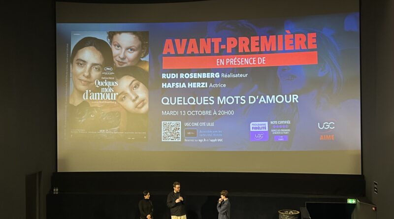 L'équipe du film en avant-première à Lille le 13 octobre
